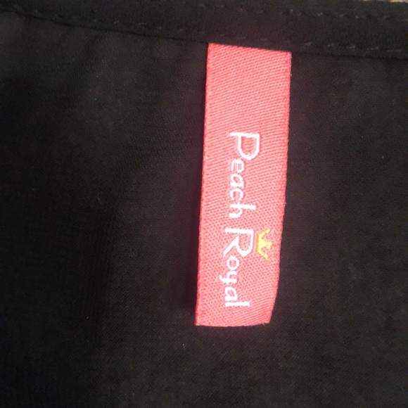 Peach Royal black maxi dress, size medium - Picture 5 of 6